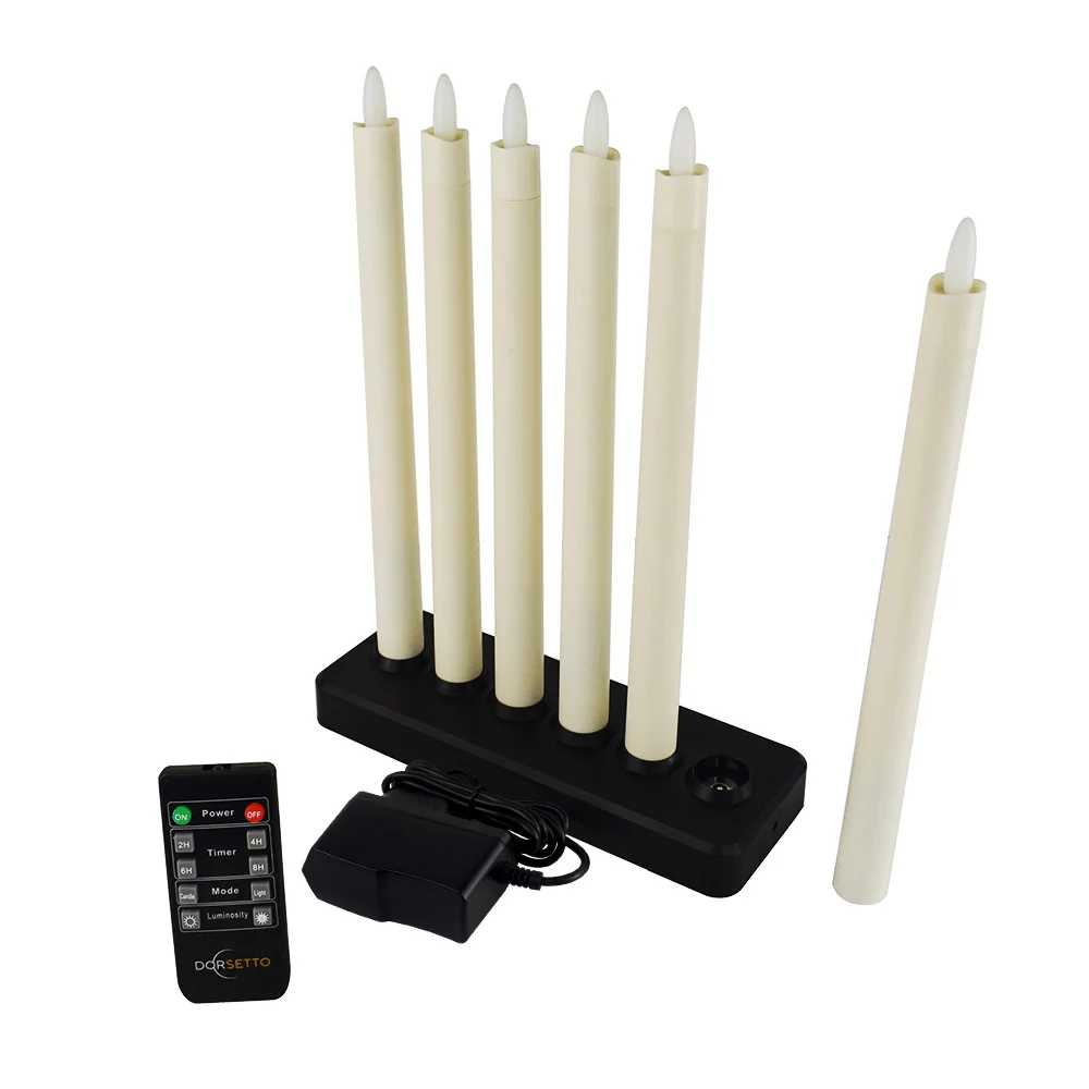 LED dinerkaars 270mm oplaadbaar 130 uur warm wit 6 stuks met afstandsbediening – afbeelding 15