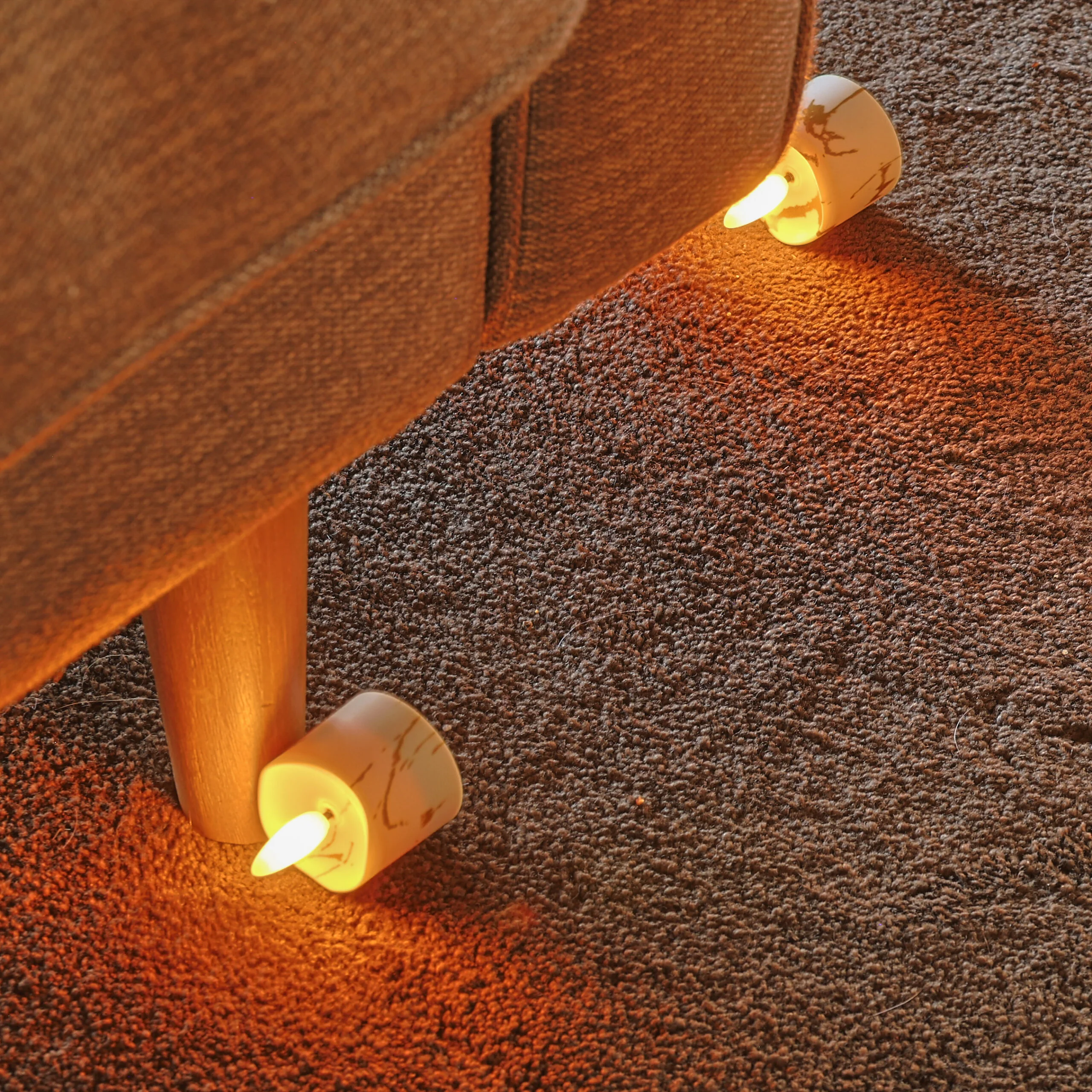 3D oplaadbare LED-Waxine/theelichtjes 175 uur -met Afstandsbediening - 12 stuks - timerfunctie – afbeelding 7