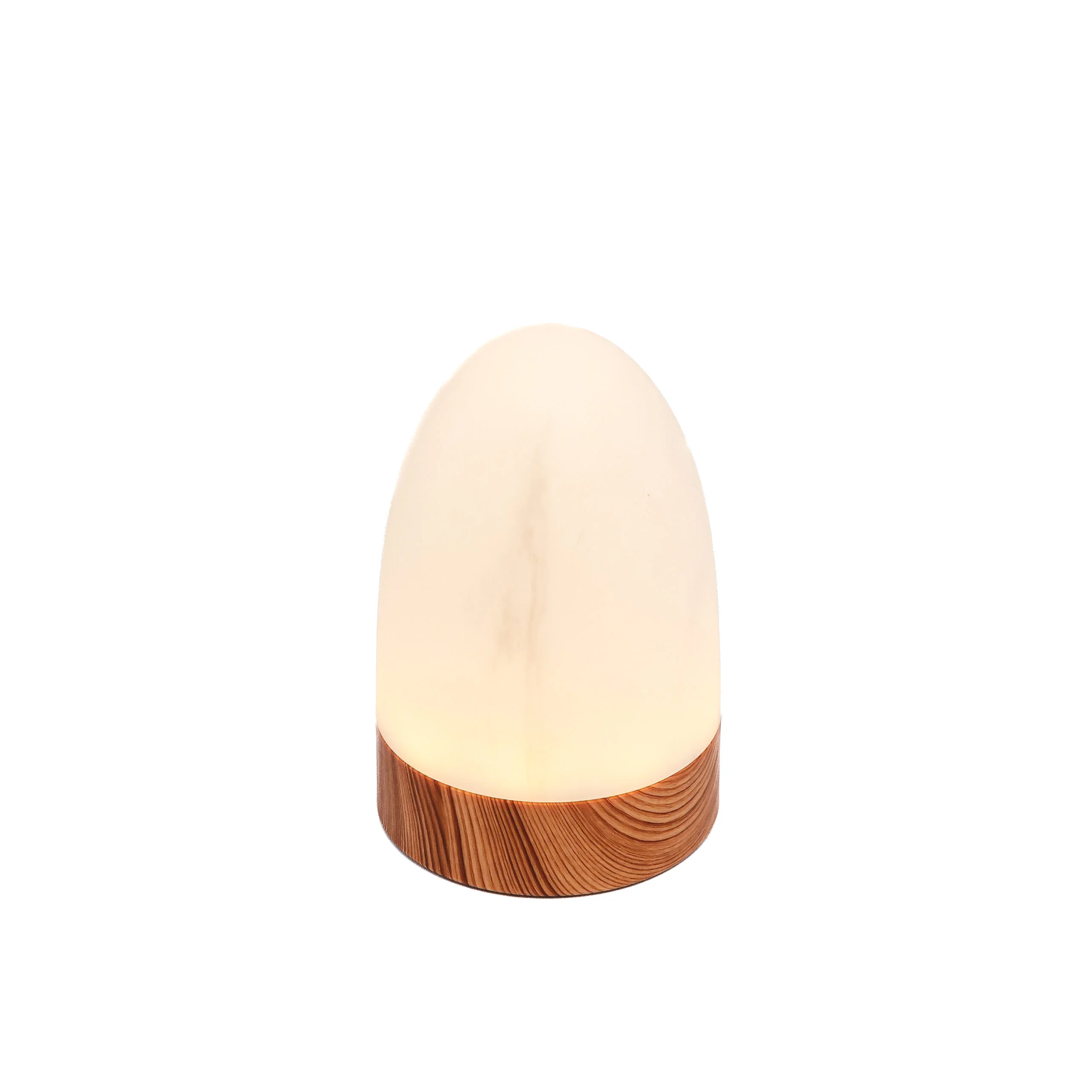 Tafellamp DORSETTO oplaadbaar 105 uur - waterdicht - set van 2 - ovaal- marmer wit grijs houtlook - met afstandsbediening – afbeelding 7