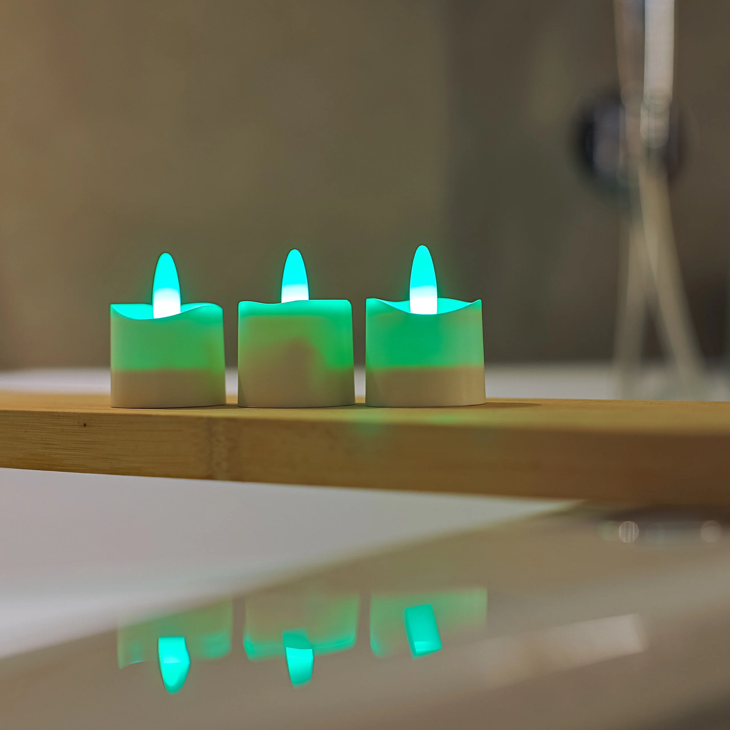 RGB LED-Waxine/theelichtjes waterdicht 68 uur oplaadbaar (6 stuks) met afstandsbediening – afbeelding 3
