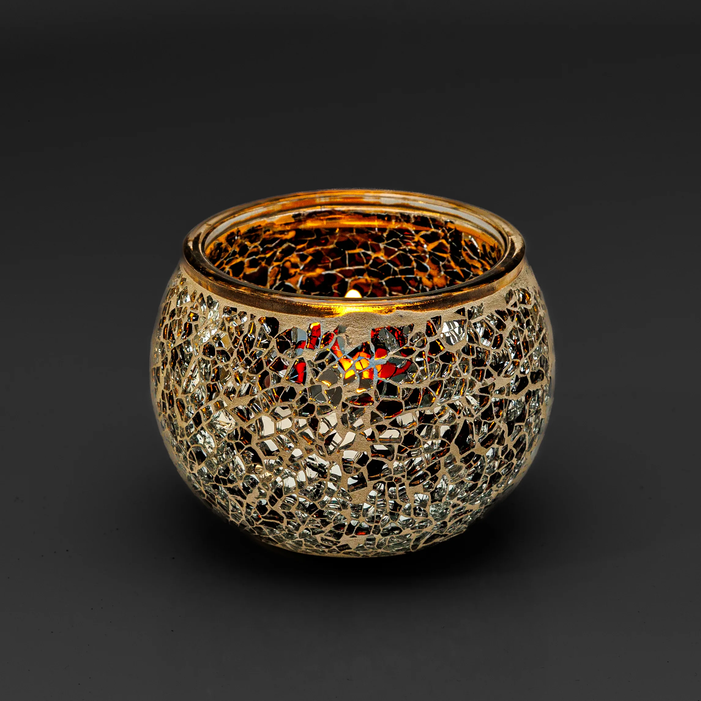 Theelichthouder zwart 9 CM DORSETTO – afbeelding 3