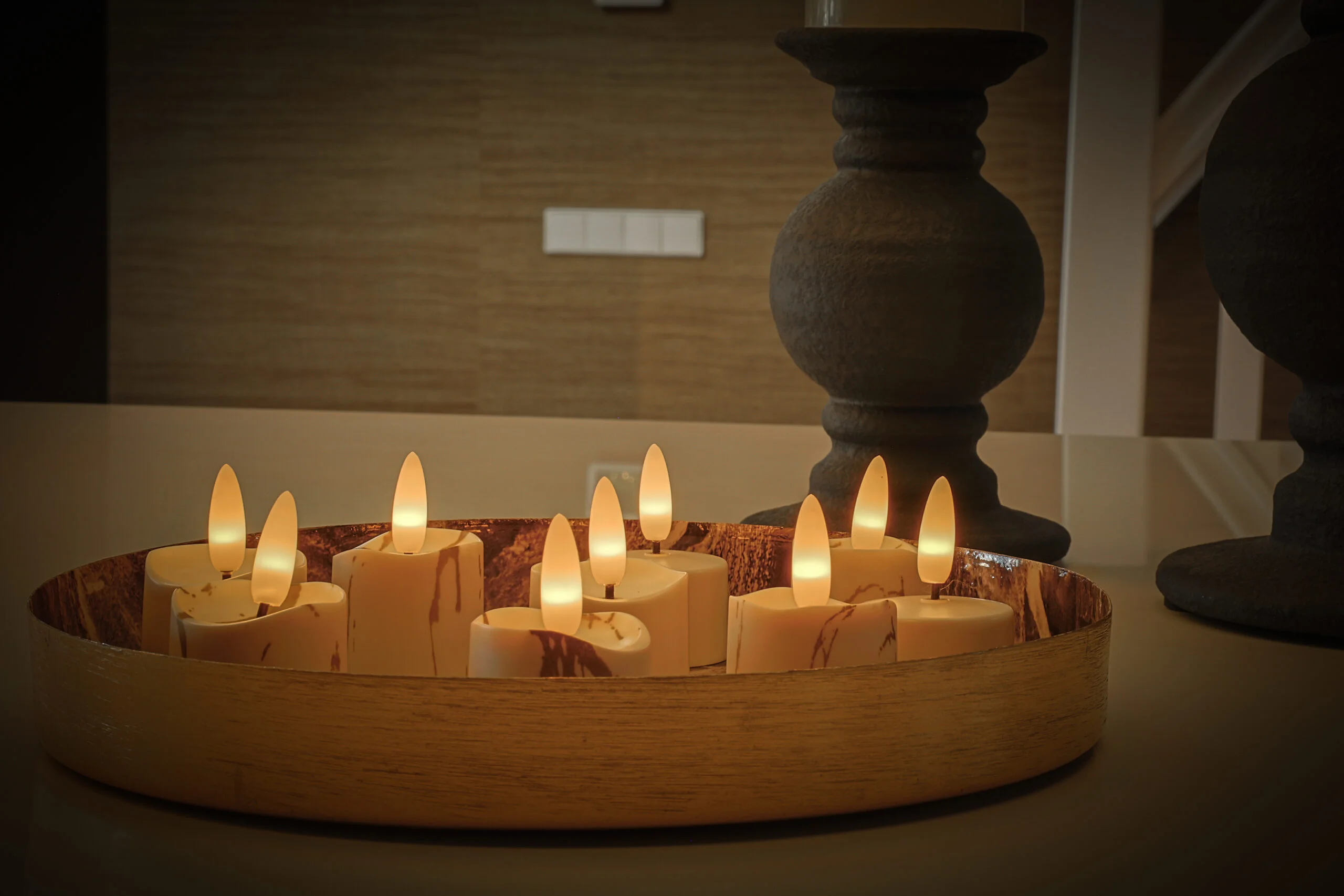 3D oplaadbare LED-Waxine/theelichtjes 175 uur - met Afstandsbediening - 6 stuks - timerfunctie – afbeelding 10