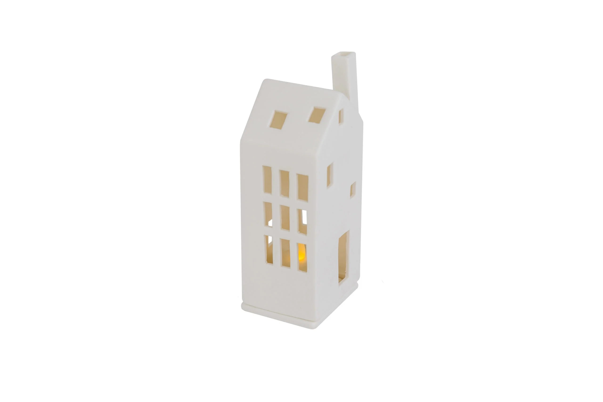 Keramiek theelicht/waxine huis DORSETTO – afbeelding 3